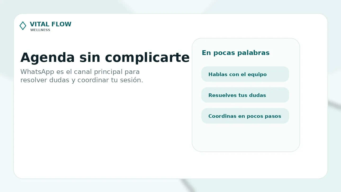 Panel informativo 4 de Vital Flow Wellness
