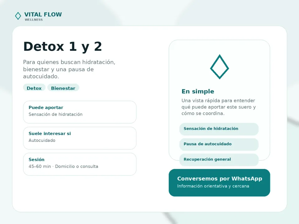 Portada informativa de Detox 1 y 2