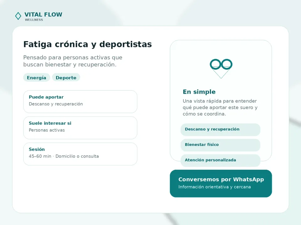 Portada informativa de Fatiga crónica y deportistas